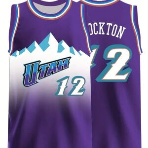 Purple Utah Jazz Basketball Jersey